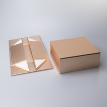 선물상자 박스 블랙 자석 싸바리, 33x25x12cm, Gold