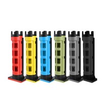 태클박스 로드스탠드 5색상 낚시대 홀더 메이호 로드 거치대 호환, 블랙