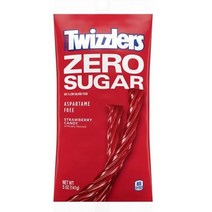 미국 트위즐러 딸기맛 슈가프리 로우 팻 트위스트 젤리 TWIZZLERS Twists Strawberry Sugar Free Chewy Candy Low Fat 5oz