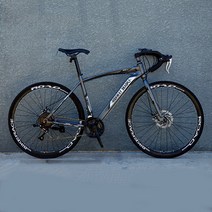 JINGMING 산악자전거 모노코크 레이싱 스프린터 솔리드 26인치 MTB, 공기 주입용 타이어, 그레이 24단-40칼바퀴