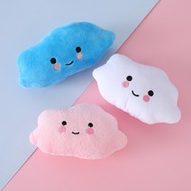 강아지장난감 구름 봉제 인형 삑삑이 장난감, 3개세트