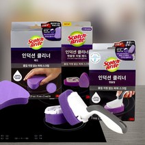 3M 인덕션 전용 클리너 패드형 핸들형 무세제 흠집방지, 핸들형(핸들1입 리필2입)