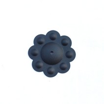 옛날국화꽃장식 6-8 블랙 지름42mm
