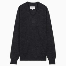 (당일) 23SS 메종 마르지엘라 스티치 다크 그레이 브이넥 여성 니트 S51HA1197 S1802 1855M