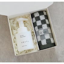 핸드워시 + 기라로쉬 뱀부 주방타올 세트 (결혼식 개업 돌잔치 승진 회갑 손세정제 돌답례품), 1) 러브메레 (10개미만 구매불가), 30개 이상 구매시 선택하세요