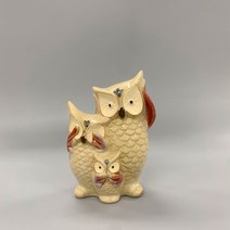 재물운 눈막고 귀막고 입막은 풍수 부엉이 빈티지 장식품 현관 거실 카페 장식장 인테리어 소품