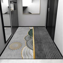 희래운 북유럽풍 현관 거실 발매트 중형 대형 폭신한 미끄럼 방지 매트, A, 100cm*200cm