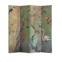 빈티지병풍 옛날감성 화조도병풍 제사용병풍 산수화, 1개