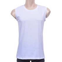 비투마켓/ (제임스딘)고급 순면 백색 더블실켓 남성 머슬 런닝
