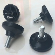 높이조절발 식탁 테이블 다리 1Pcs M8/M10 조정 가능한 다리 안정적인 조절 높이 미끄럼 방지 사일런트 소, 02 45xM8 white