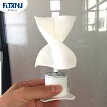 작은 미니 1w 풍력 발전기 5.5v led 교육 도구 샘플 모델 풍차, 2 블레이드, 하얀