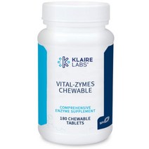Klaire Labs Vital-Zymes Chewable Enzymes 클레어랩스 츄어블 엔자임 효소 180정, 1개