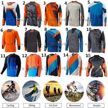 Enduro-모토 크로스 랠리 산악 자전거 의류 다운힐 티셔츠 사이클링 DH MX 유니폼 여름 빠른 건조 추위를, 02 M