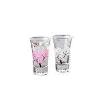 마루모 타카기 도자기 냉감 벚꽃 글라스 천개 페어 세트 유리잔 세련 꽃놀이 봄 냉주 선물 온도로 색이 변화 일본술 건배 기념 축하 은퇴 어머니의 날