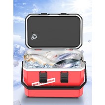18L 낚시용 아이스박스 초경량 쿨러 갈치 새우 캐리어, 18L 레드 3종세트 및 외부인양발