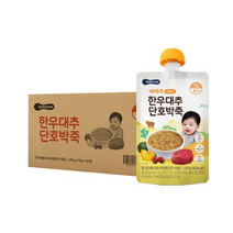 베베쿡 한우 대추 단호박죽 실온이유식 중기 100g, 30개, 한우 + 대추 + 단호박혼합맛