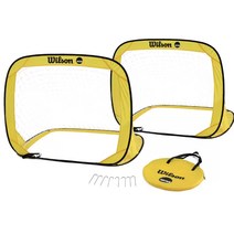 윌슨 어린이 접이식 축구키트 - 휴대용 야외 미니 축구골대 공놀이 축구 골대