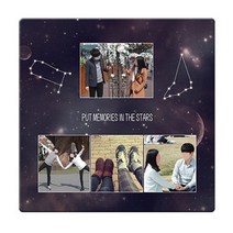 우주 별자리 사진 포토 메탈액자 탁상용 제작