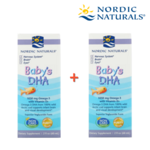 노르딕오메가3 아기오메가3 DHA + 비타민 D 3 60ml 2팩 액상 키즈오메가3 어린이오메가3 유아비타민D, 1개, 기본