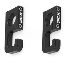 래셔널 2개셋트 PCX봉지걸이 22mm 핸들바 범용 PCX 전년식 차종호환 22MM 오토바이봉지걸이 2개셋트, 블랙