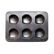 가정용 양면코팅 조가비팬 조가비틀 6구 부채팬 _ 2501209EA