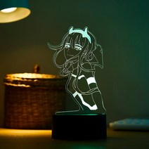 침대독서등 마리스텔라 아르떼미데 Led 3D 야간 조명 테이블 램프 룸 장식 홈 게임 책상 설치 플레이스테이션 네온 라이트, [16] FRANXX5, [01] 7 Color No Remote