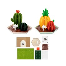 민화샵 펠트 가습기 만들기 세트 DIY 황토볼 반영구, 파인애플