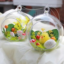 [Her1088] 화사한 봄을 담은 인테리어 모빌(토끼 병아리) 봄인테리어소품 촬영소품 벽장식, 01-1.병아리(마끈)