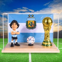 음바페 피규어 축구 카타르 월드컵 주변 메시 네이마르 마라도나 그리즈만 수아레즈 트로피 결승, 마라도나 12cm(디스플레이 박스/트로피 포함