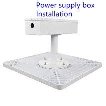 방수 산업 캐노피 빛 60w80w100w150w 뒤뜰 차고 주유소 램프 표면 탑재 recessed 탑재 천장 조명, 02 80W_03 Cold White 6000K, 02 Power Supply Box