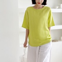 코지 여자 가을 코디 편한 여친룩 20대 캐주얼 라운드 반팔티