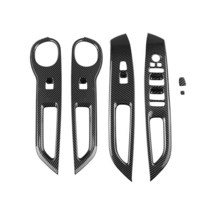 자동차 창문 스위치 패널 장식 현대 산타크루즈용 유리 리프트 스티커 산타크루즈 6 개, [01] 6CPS