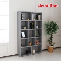 [데코라인] 코넬 심플 1200 5단 책장 DYL022, 색상:블랙+화이트