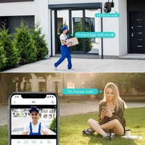 Yilot 5G 와이파이 IP 카메라 무선 야외 PTZ AI 추적 보안 1080P CCTV 감시 양방향 오디오 미니 캠, [08] 5MP Add 128G Card, [04] 영국 플러그