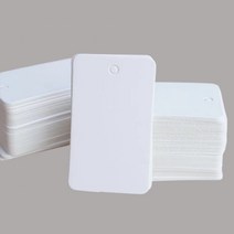 화이트 두꺼운 무지 페이저 가격택 라벨태그 이름표 100매 1세트