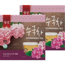 꽃샘 수국차 40T, 0.8g, 80개