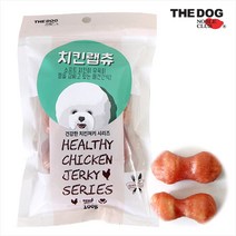 더독 소프트 치킨 랩츄 100g 저지방 스트레스해소 부드러운 닭가슴살 애견개껌 간식, 5개