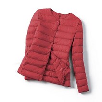 우모 숏패딩 페더다운 페딩복 울트라 라이트 다운 재킷 여성 경량 코트 얇은 파카