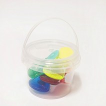 20개세트투명 손잡이 원형 바스켓 쿠키통 포장 용기 구디백 300ml, 20개