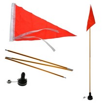 카약 안전 깃발 카누 패들 보드 어선 접이식 깃발, 둥근 기초