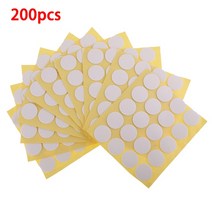 캔들용품 100/200pcs 캔들 위크 스티커 양면 접착 점 촛불 만들기 20mm, 02 200pcs sticker