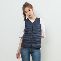 데피 다운 V넥 조끼