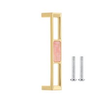 아연 합금 옷장 문 손잡이 서랍 당김 가정용 모던한 캐비닛 침실 주방용, 핑크 3-96mm