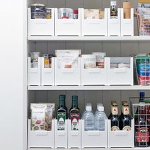 깔끔한 네임택 팬트리 수납 펜트리 수납함 정리함, 네임택수납함_사각_중형, 1개