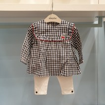 압소바 @@초특가50% 봄맞이!! 귀여운 체크 상하복~* 선물로 만점~*