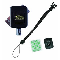 Gear Keeper 휴대폰 테더 RT4-5450 로우 프로파일 리트랙터블 340g 휴대폰 무게 제한 - 스테인리스 스틸 회전 벨트 클립 - 91.4cm 스펙트럼/나일론 라인 연장