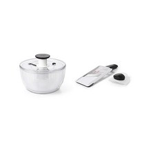 OXO 굿 그립 대형 샐러드 스피너 6.22 Qt 화이트, Vegetable Chopper + Spinner, Vegetable Chopper + Spinner