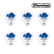 세트(6) 던롭 피크 424R1.0 Wedge Blue 1.0mm Dunlop, 단품