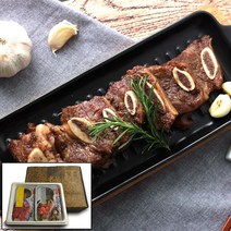 꿀맛연구소 백종원의 3대천왕 향유갈비 원조 포천 이동갈비 양념 LA갈비 미국산(한입갈비) 선물세트 4kg(1kg x4팩) 부직포가방 선물용갈비, 양념 LA갈비 미국산 선물세트 4kg(1kg x4팩)