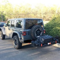 차량 히치 바스켓 SUV 수하물 카고백 승용차 견인장치, 후면 플랫 프레임 액세서리 포함그물 방수 천